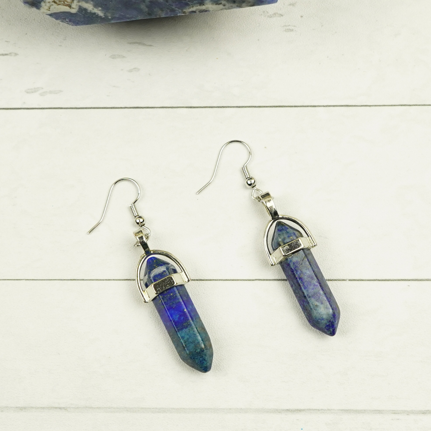 A Calm Head Lapis Lazuli Earrings