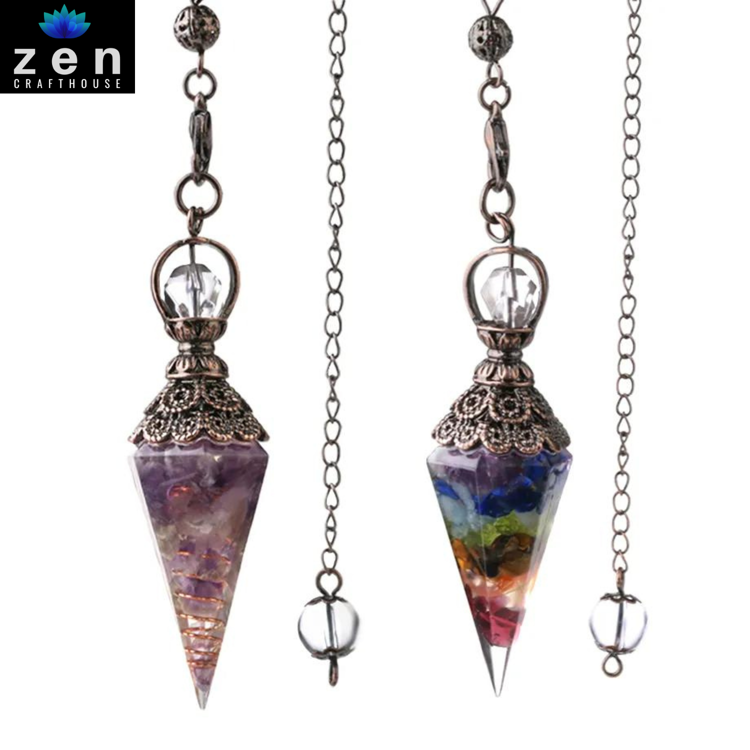 Illuminating Intuition Crystal Pendulum