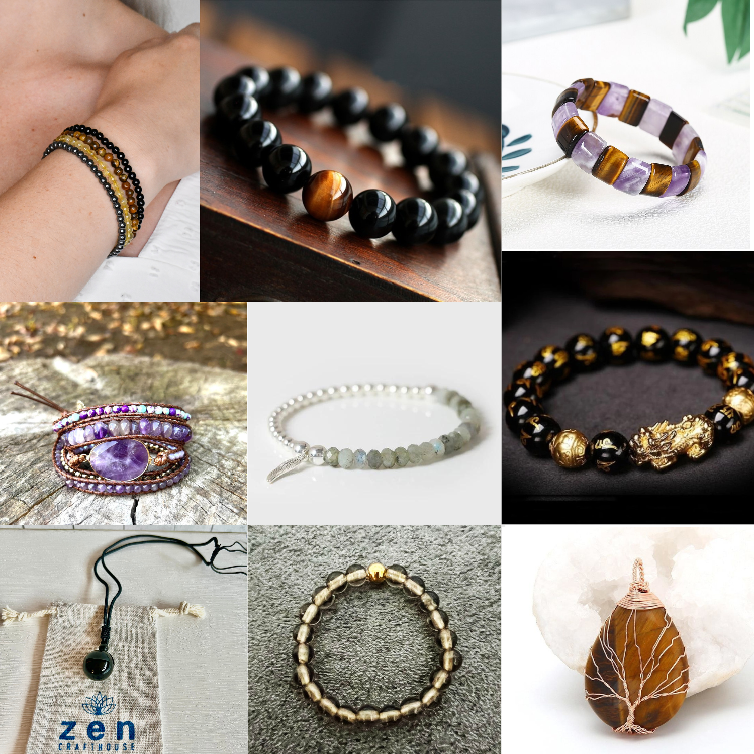 Chakra Healing Program: Monthly Crystal Jewelry & Essential Oils (Root Chakra)