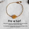 Keep Up Hope Citrine Clover Bracelet