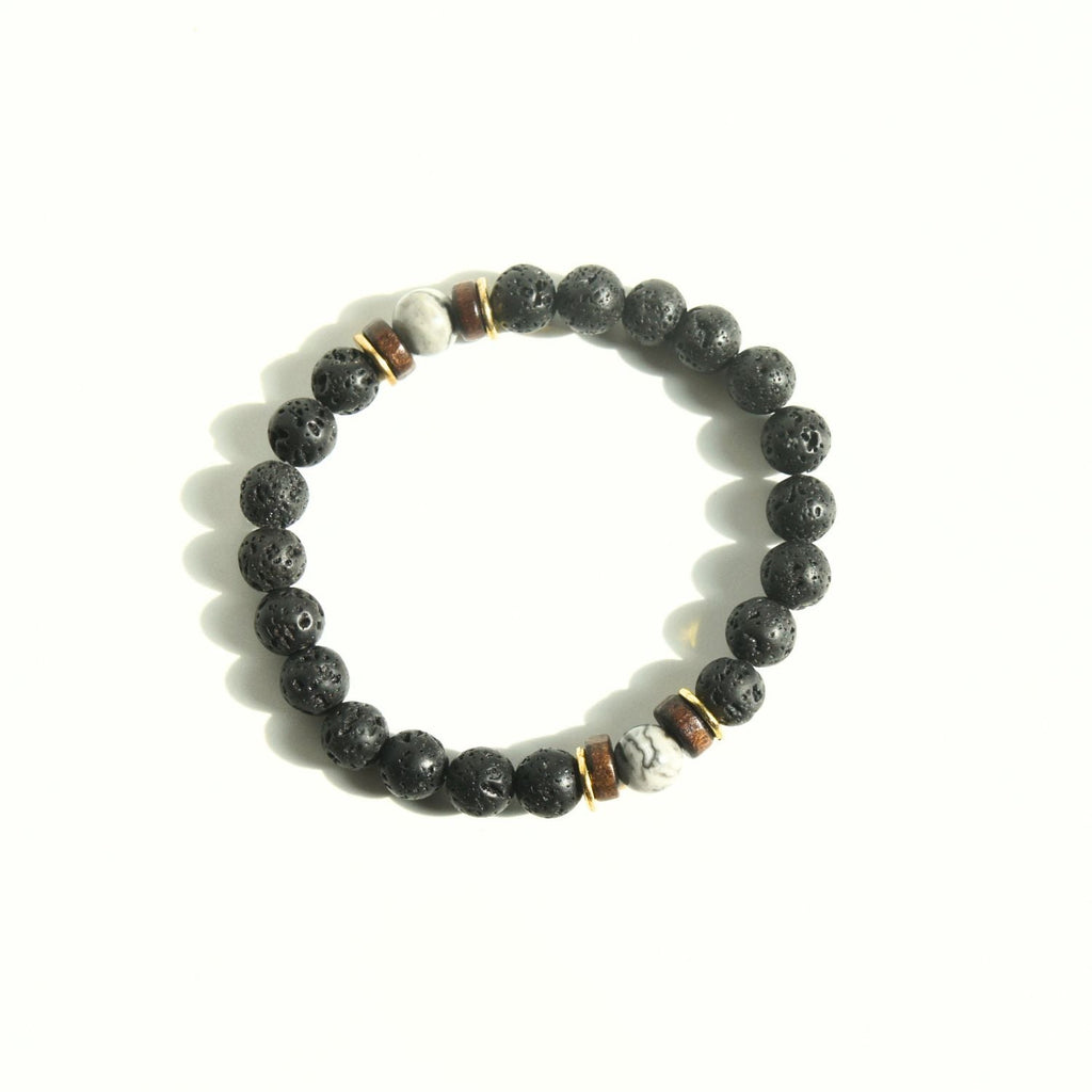 Lava Stone Energy Bracelet | Inner Strength