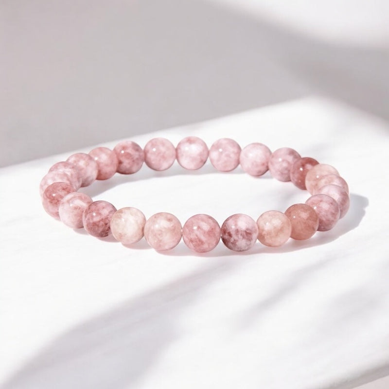 Pink Angelite Spiritual & Calming Bracelet