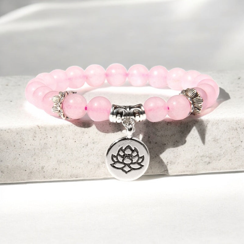 Rose Quartz Healing Crystal Bracelet