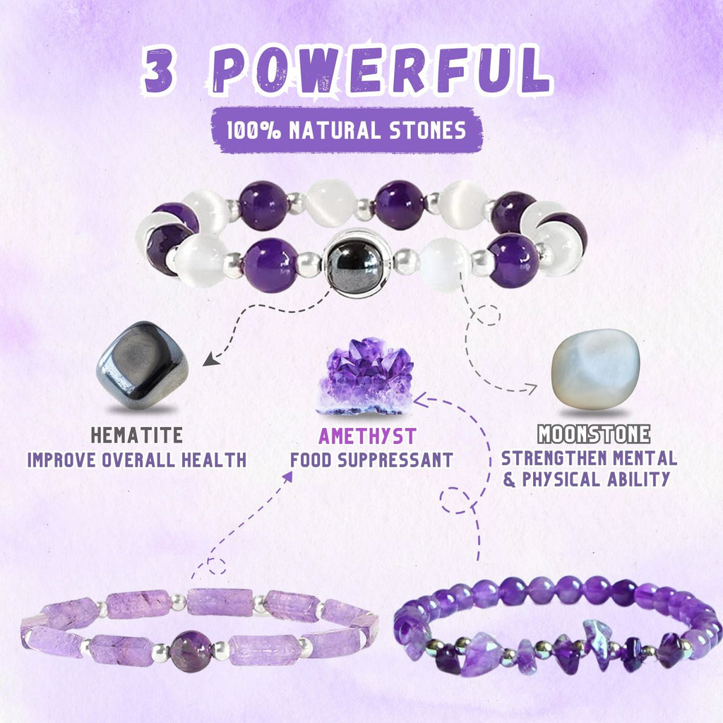 Stress Relief Bracelet Pack + Anxiety & Depression Bracelet Pack (7 Bracelets)