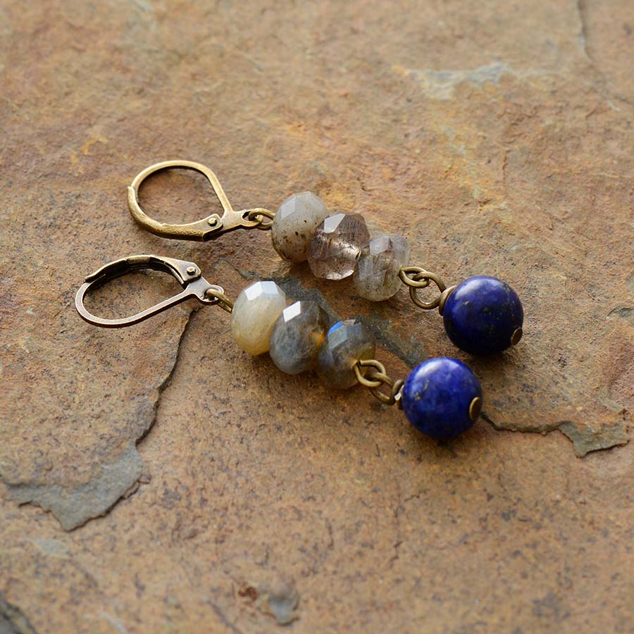 Lapis & Labradorite Intuition Earrings