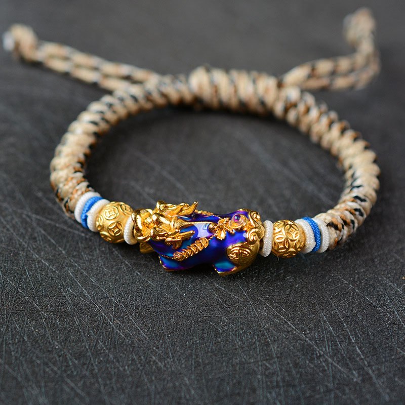 Gold Chameleon Pi Xiu Bracelet - Prosperity