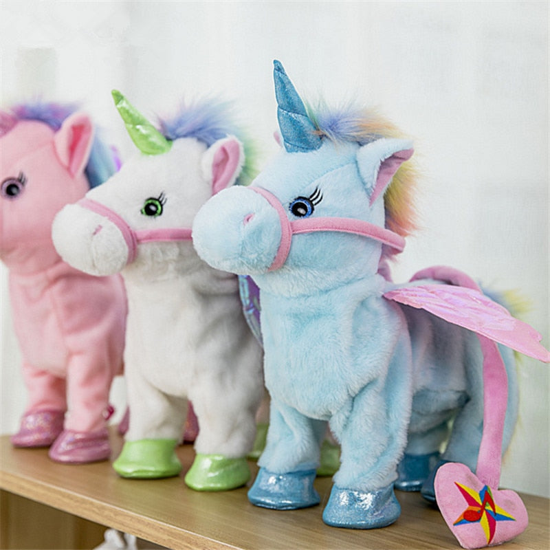 Electric Walking Unicorn Plush Toy