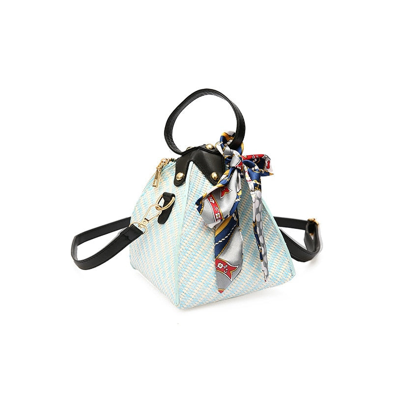Crossbody Rattan Straw Bag