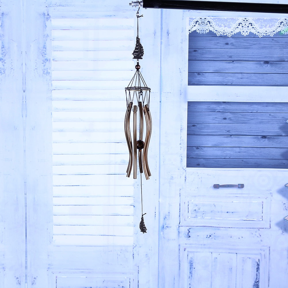 Antique Amazing Grace Deep Resonant 6 Tube Windchime
