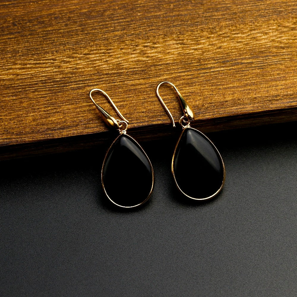 Black Onyx Protection Earrings