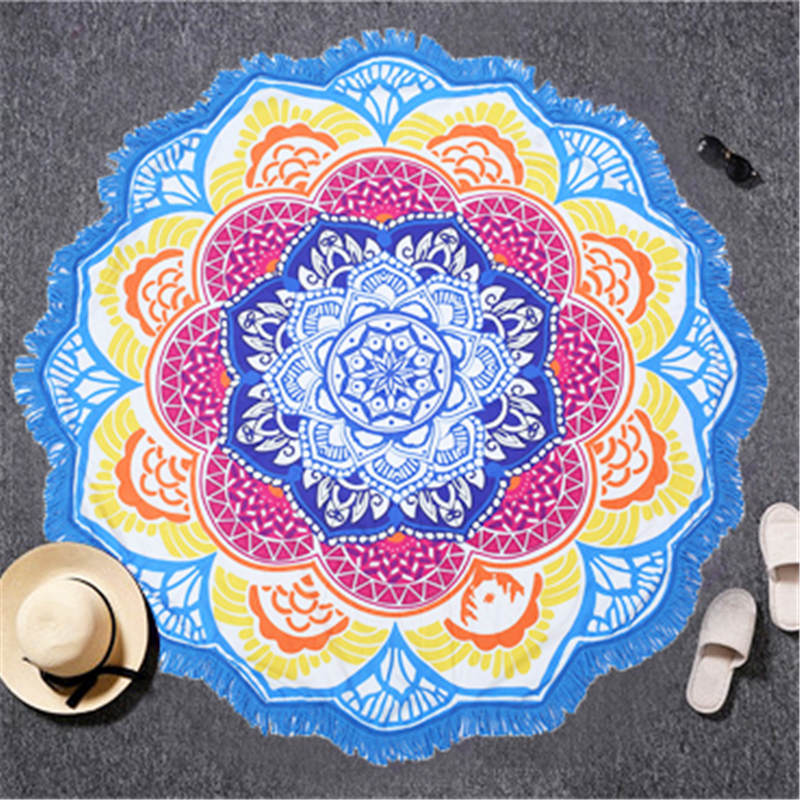 Indian Lotus Mandala Beach Towel/Tapestry - 6 Colors