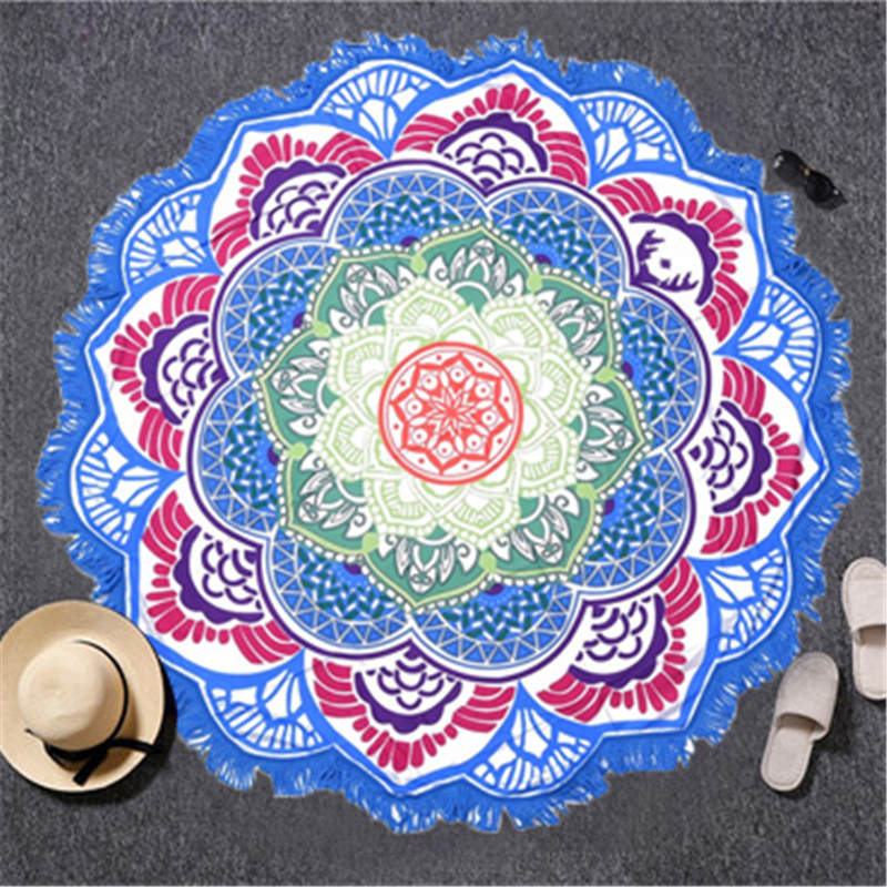 Indian Lotus Mandala Beach Towel/Tapestry - 6 Colors