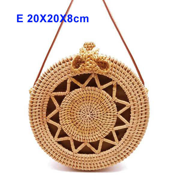 Round Bali Summer Straw Bags - 14 styles