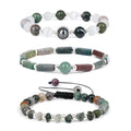 Indian Agate Balance & Stamina Bracelet Set