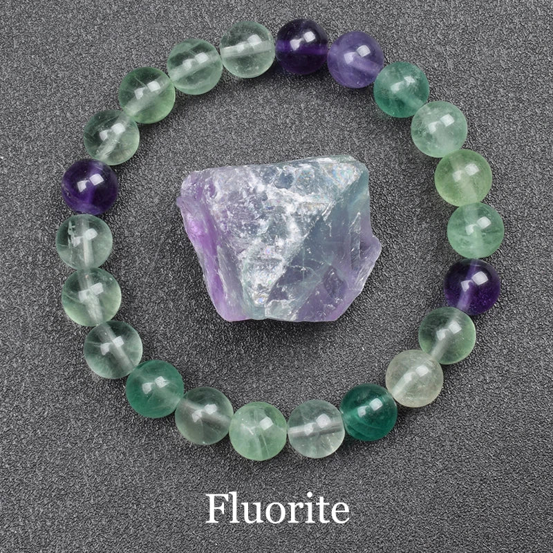 Double Healing Energy Crystal Bracelet + Palm Crystal Set (26 Crystal Varieties)