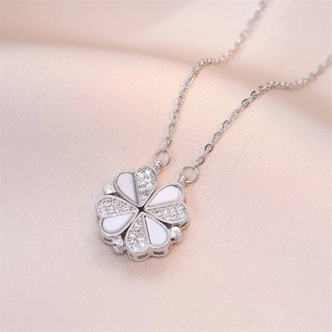 Four-Leaf Clover Heart Necklace (33 Styles)