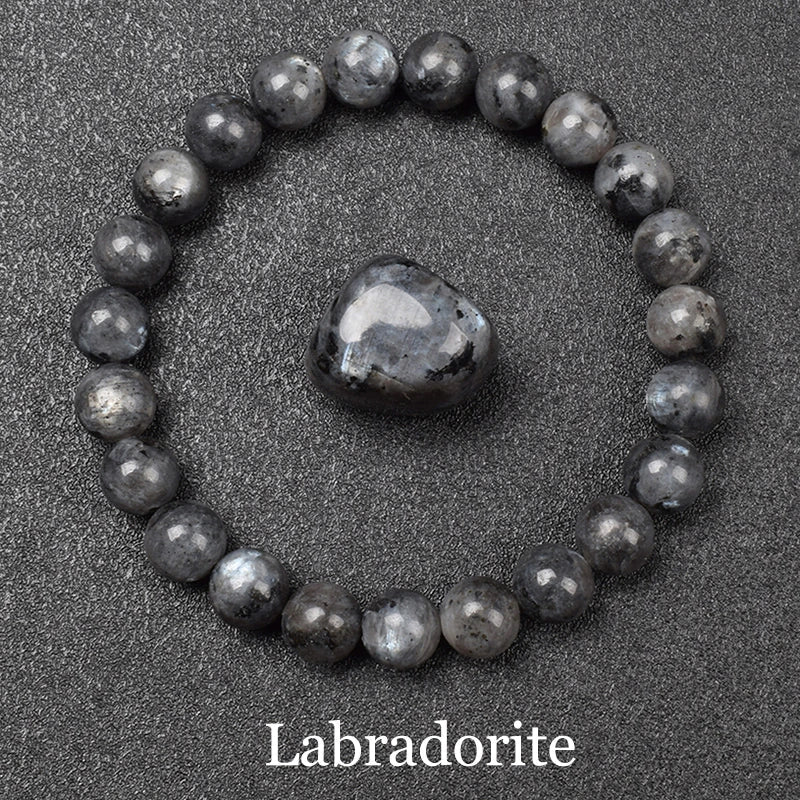Double Healing Energy Crystal Bracelet + Palm Crystal Set (26 Crystal Varieties)