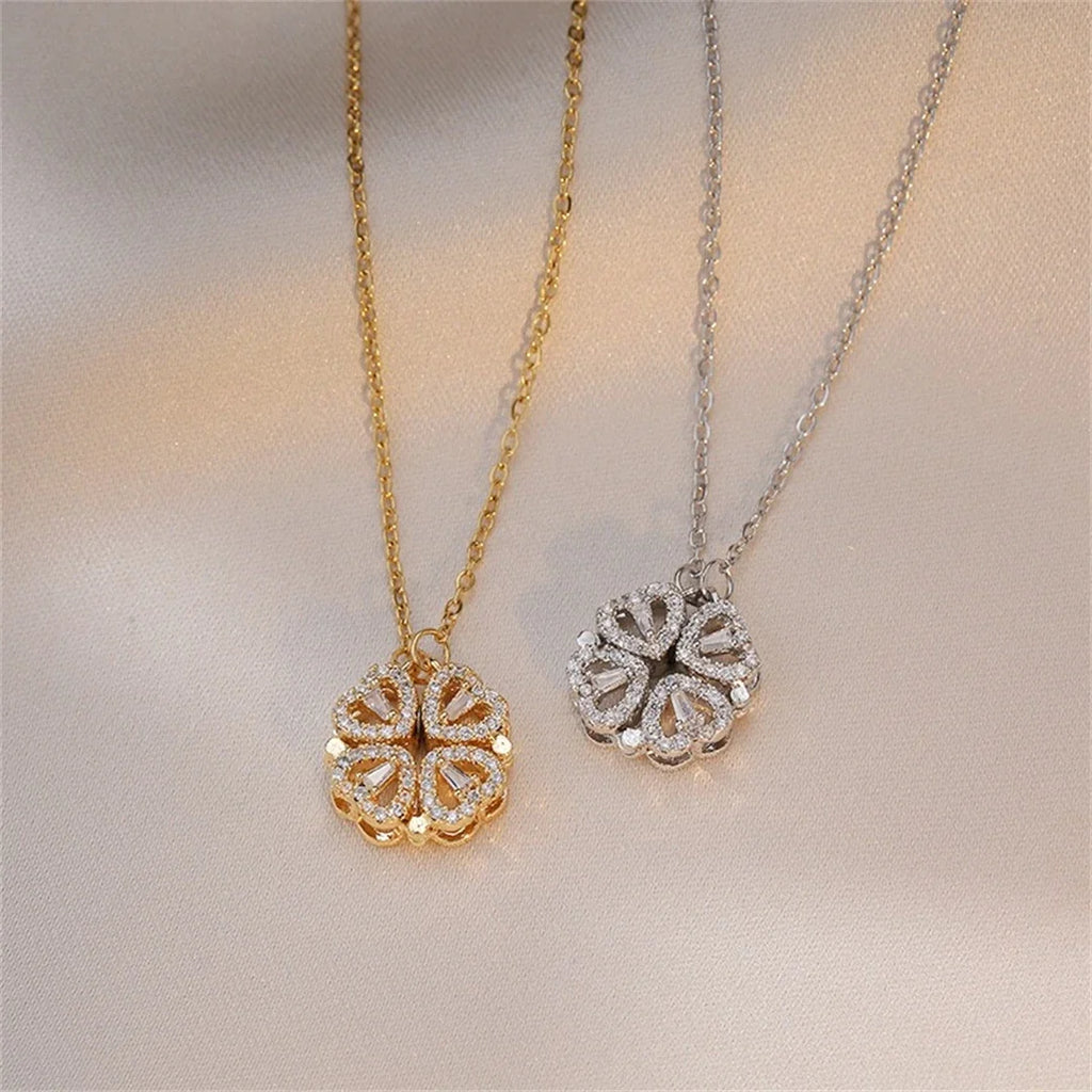 Four-Leaf Clover Heart Necklace (33 Styles)