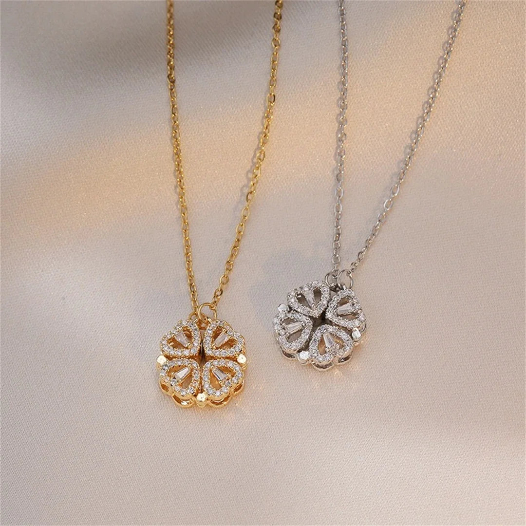 Four-Leaf Clover Heart Necklace (33 Styles)