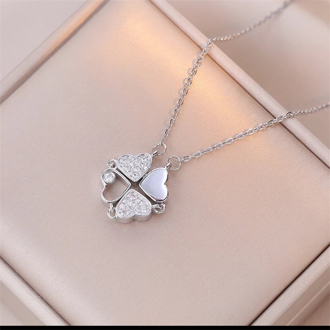 Four-Leaf Clover Heart Necklace (33 Styles)