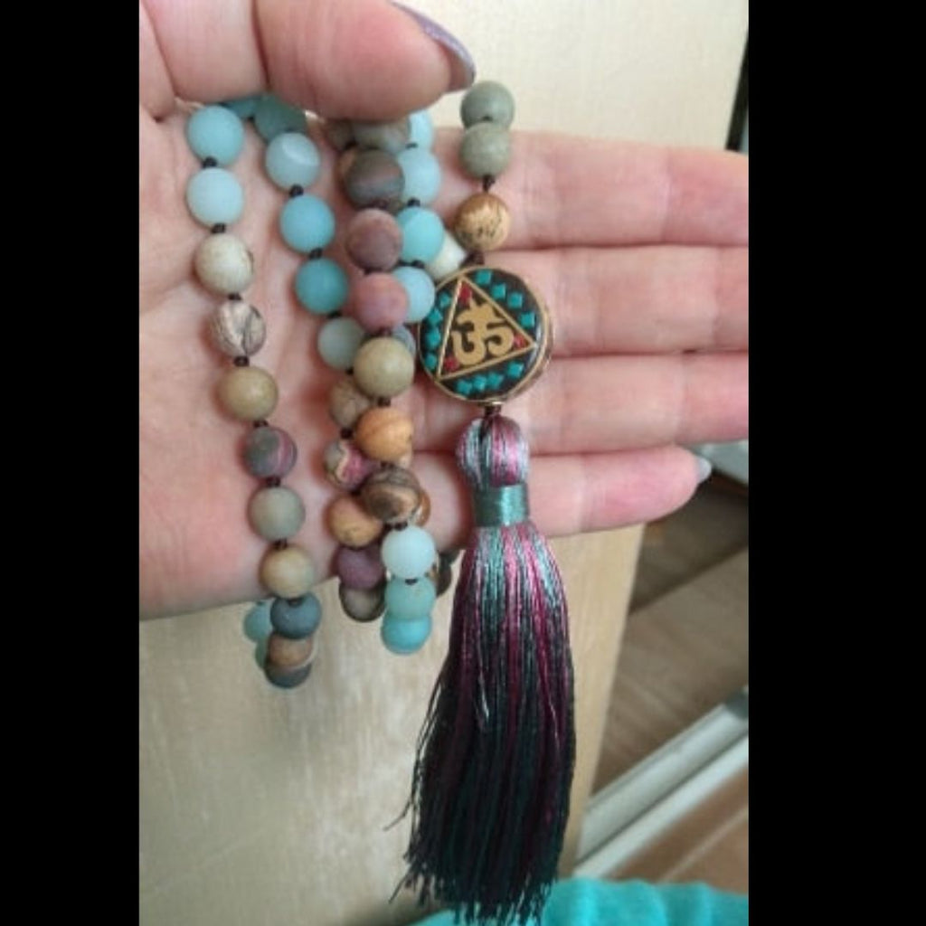 Triple Stone Mindfulness Buddhist Mala