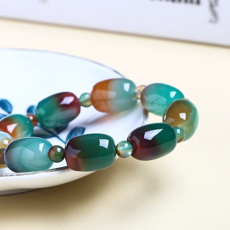 Peacock Agate Uplifting Sadness Bracelet