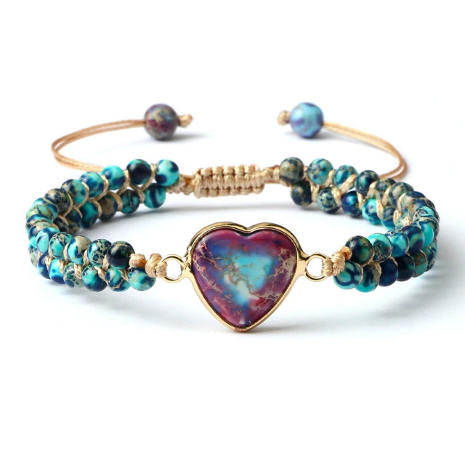 Galaxy Calm Blue Heart Bracelet