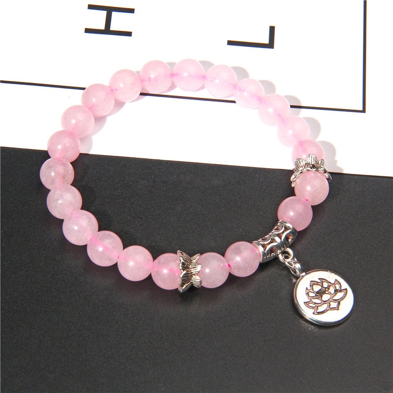 Rose Quartz Healing Crystal Bracelet