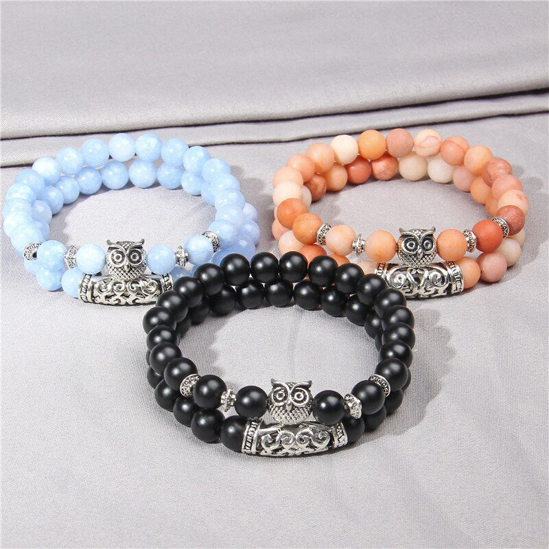 Matte Onyx Will Power Energy Crystal Bracelet