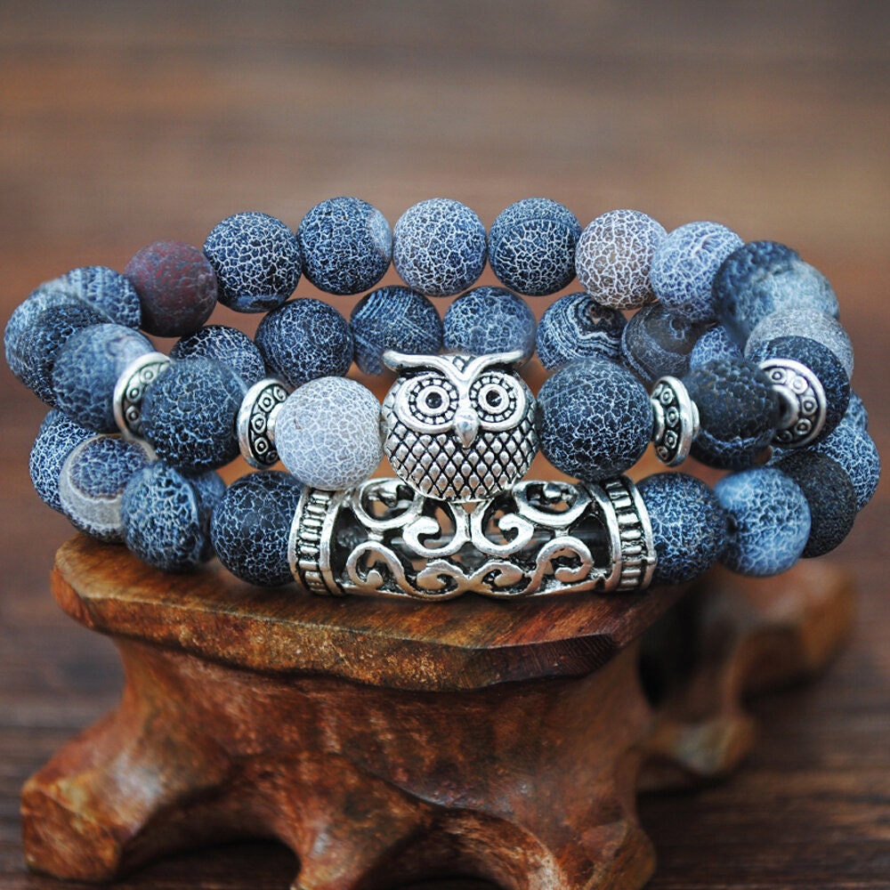 Weathered Agate Calm Energy Crystal Bracelet