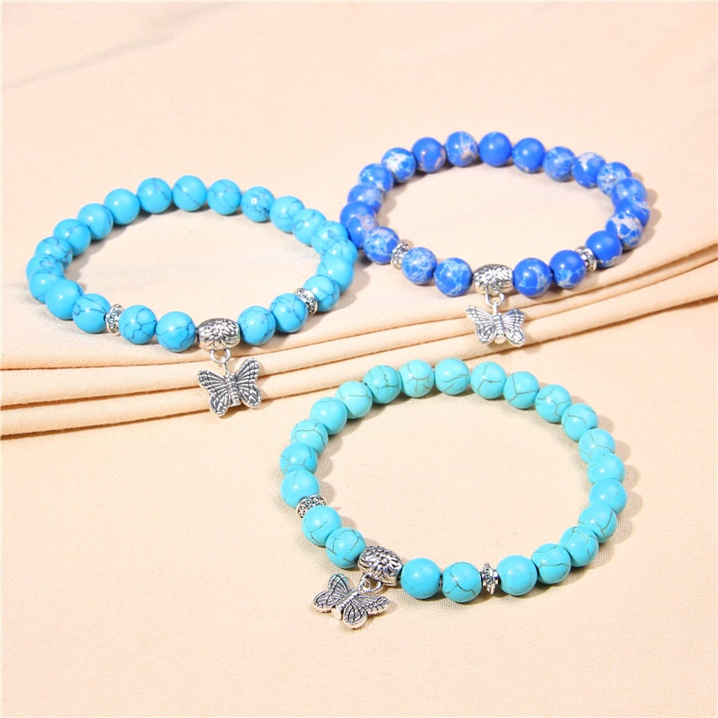 Blue Turquoise Sea Of Wisdom Crystal Bracelet