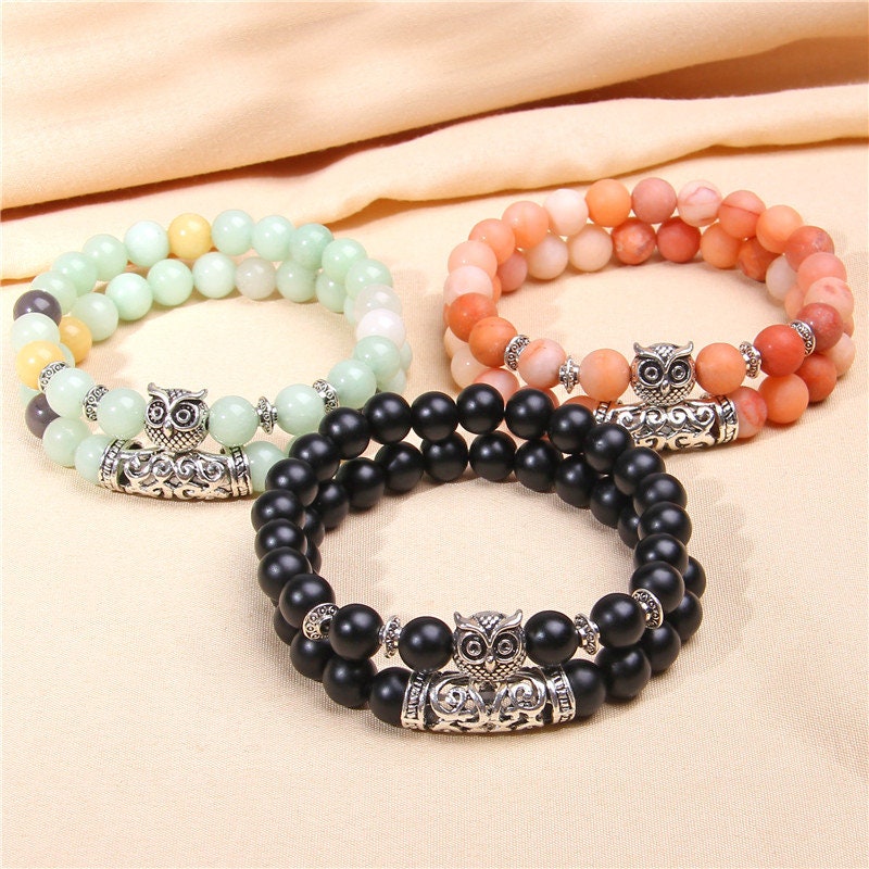 Matte Onyx Will Power Energy Crystal Bracelet