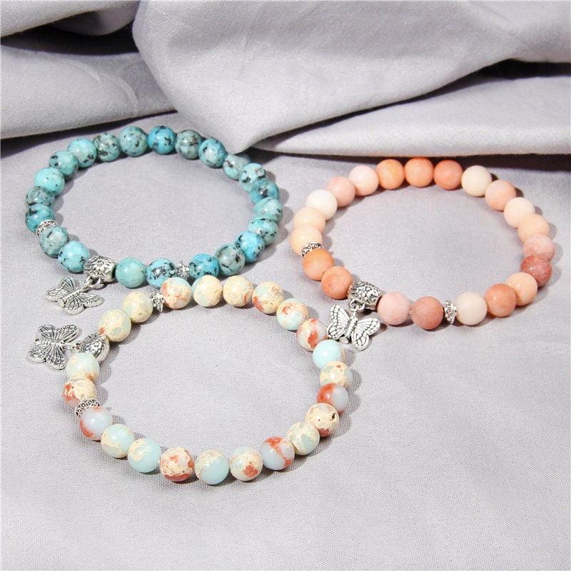 Imperial Orange Jasper Positivity & Destress Bracelet