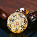 Orgonite Metatron 7 Chakra Energy Necklace. EmF Protection.