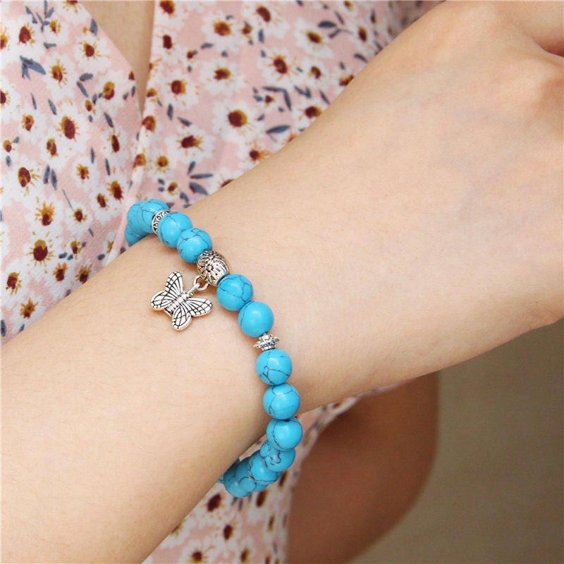 Blue Turquoise Sea Of Wisdom Crystal Bracelet