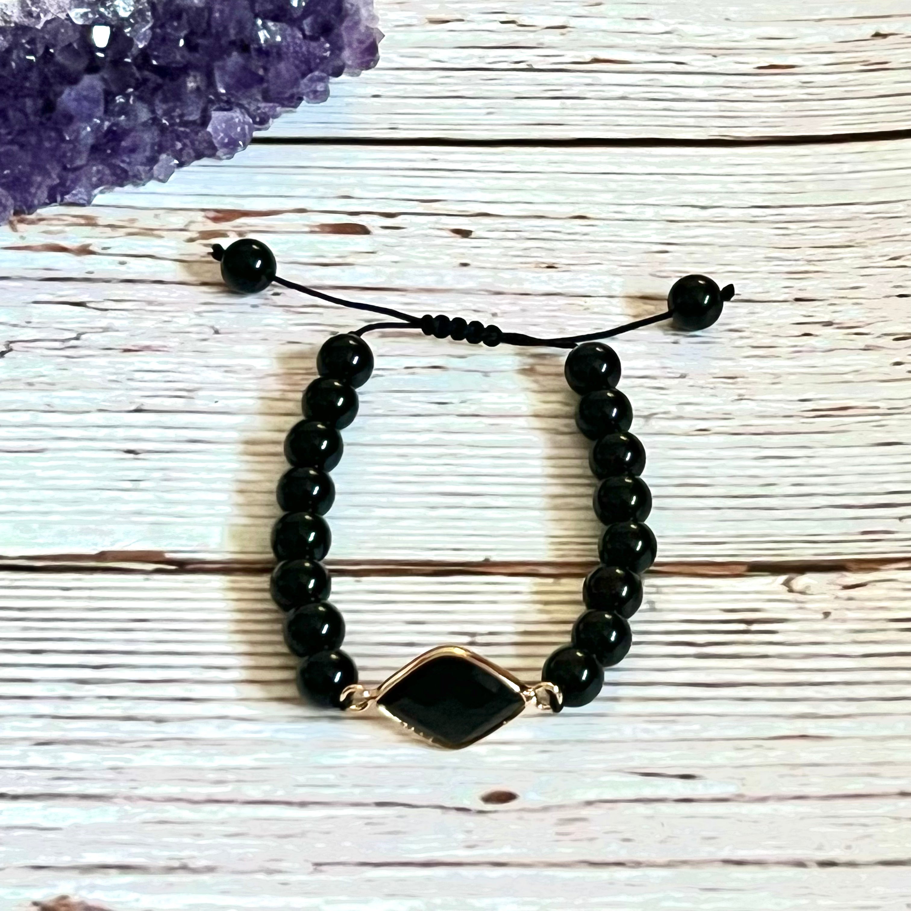 Black Onyx Strength Magnifier Bracelet