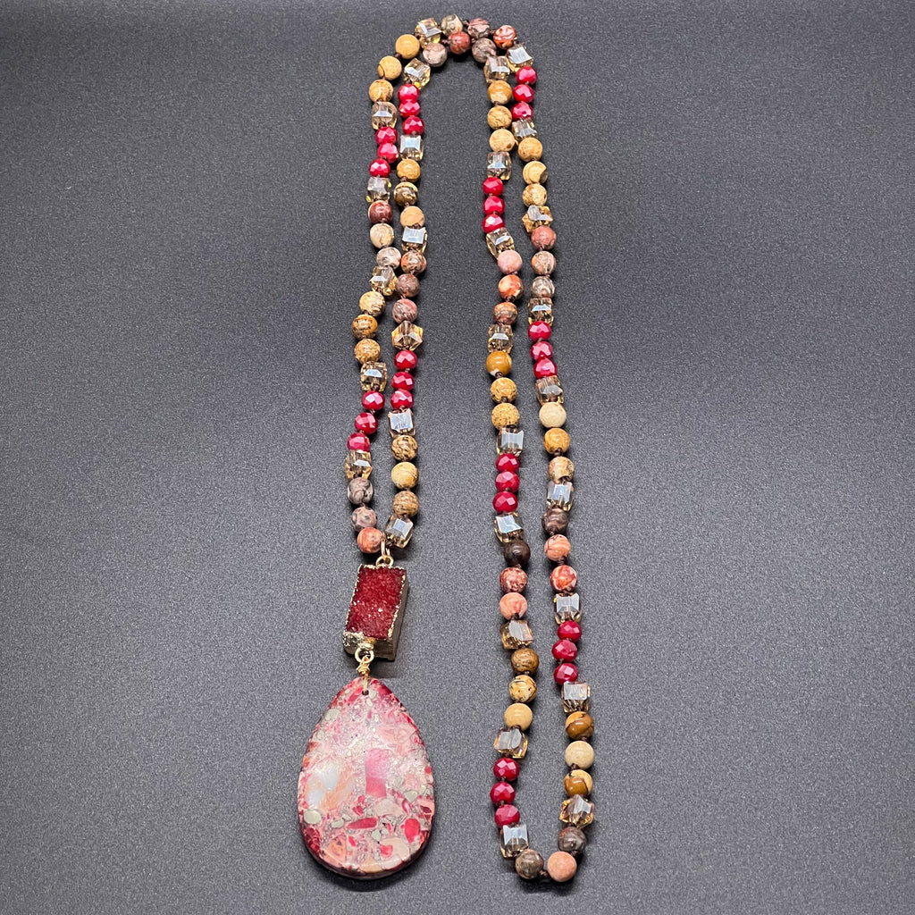 Red Imperial Jasper Passion & Protection Necklace