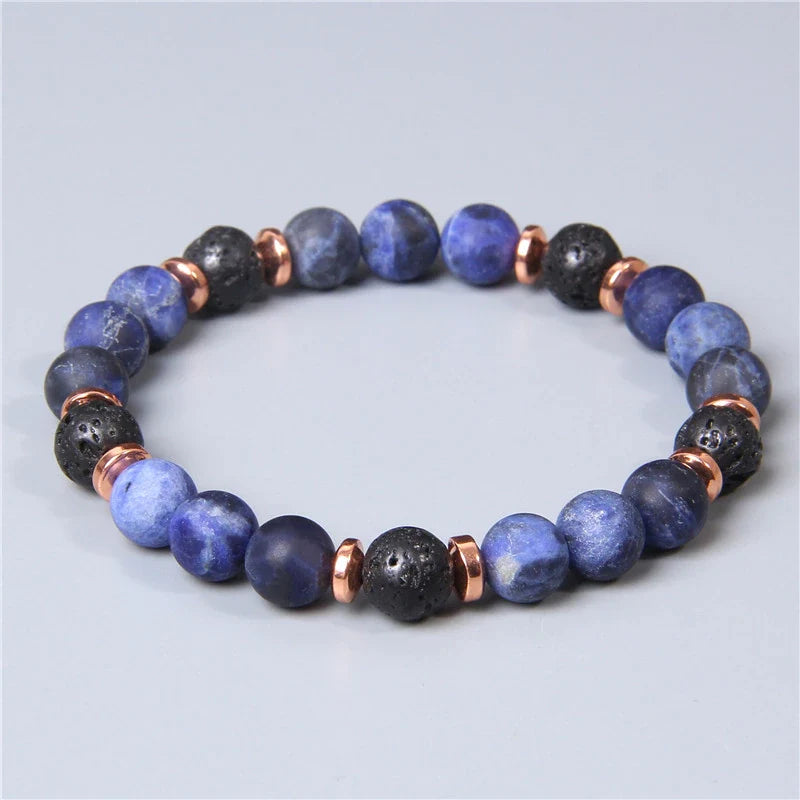 Sodalite Lava Insomnia Aid Bracelet