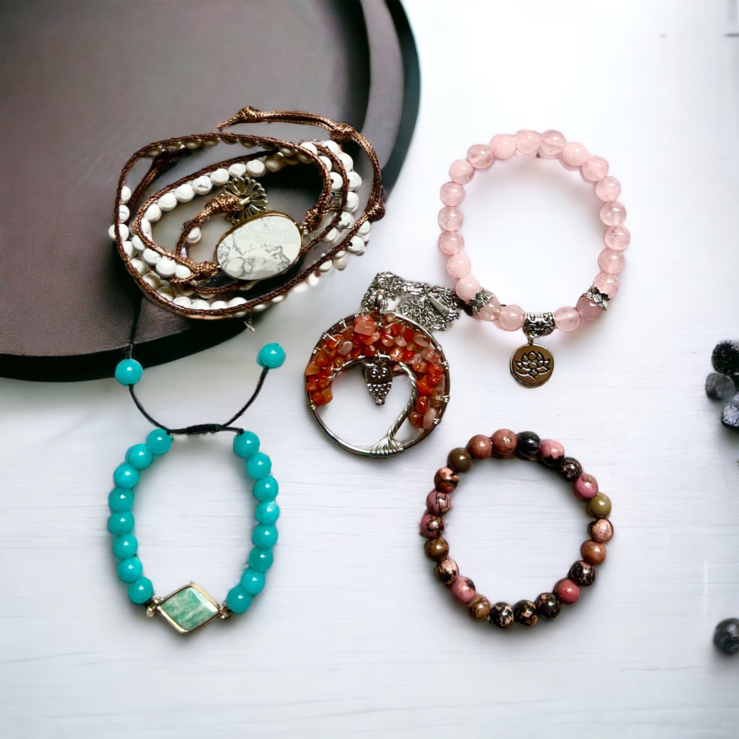 Chakra Healing Program: Monthly Crystal Jewelry & Essential Oils (Crown Chakra)