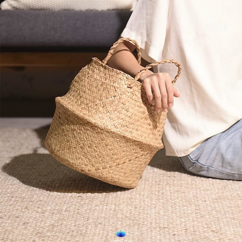 Handmade Rattan Storage Baskets