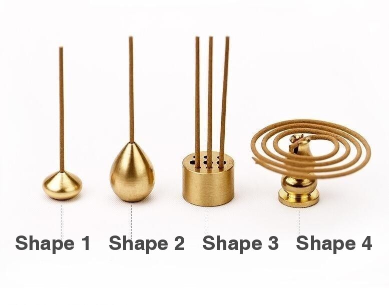 Copper Geometric Incense Holder - 4 Shapes