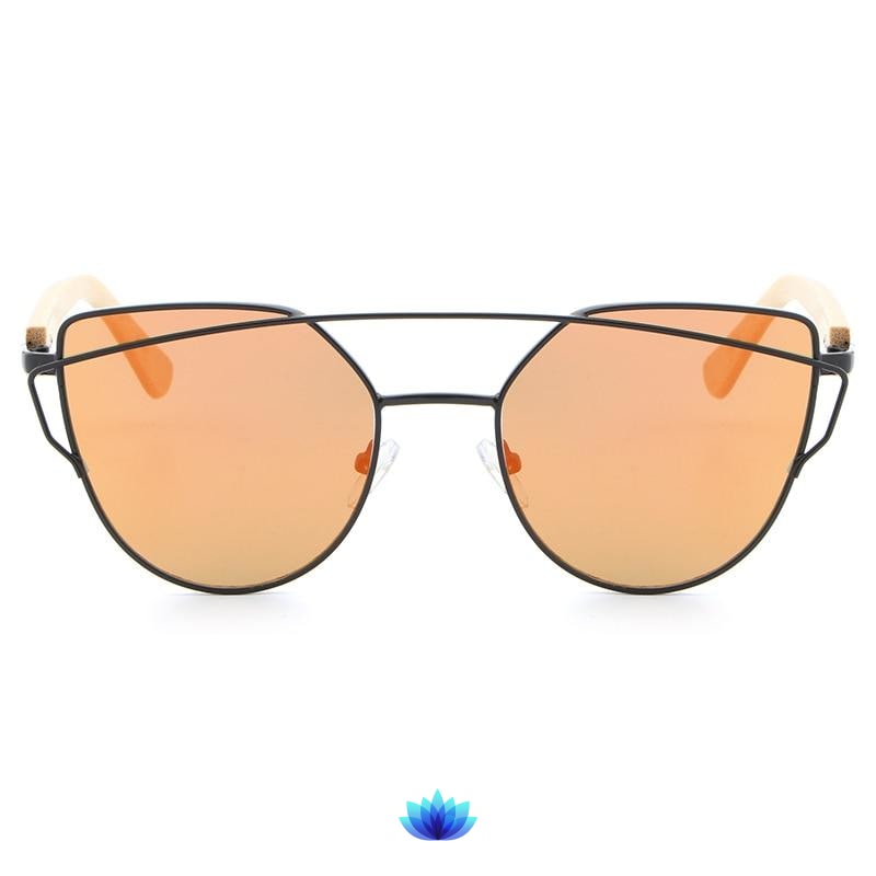 Cat Eye Bamboo Sunglasses