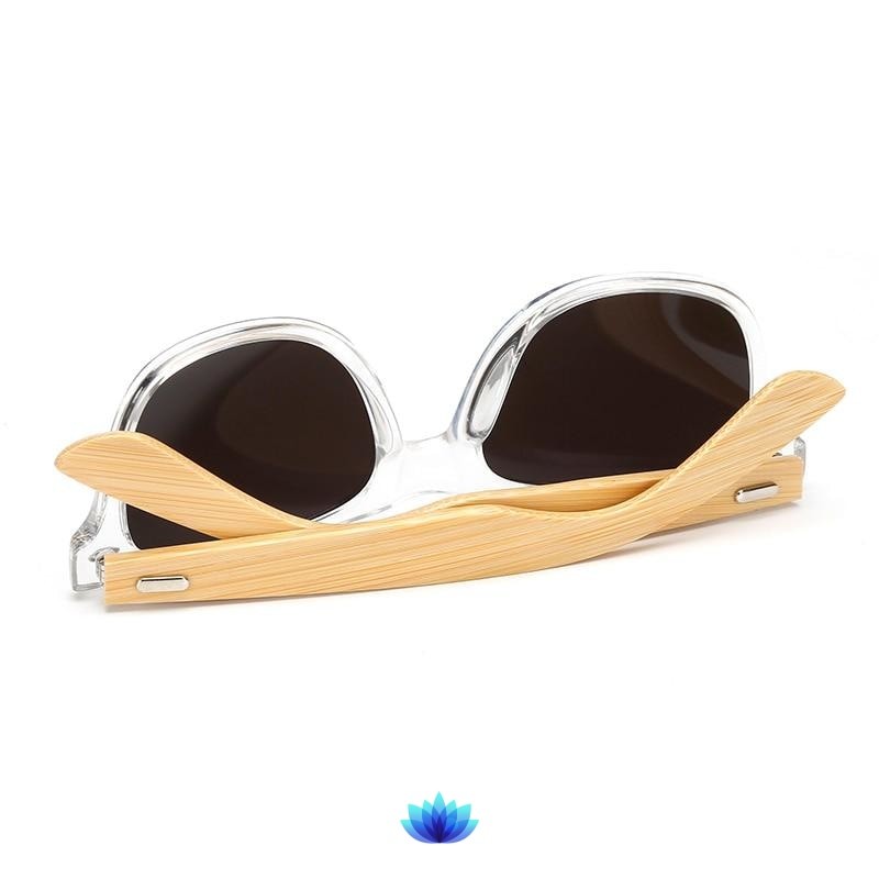 Retro Wood Frame Sunglasses