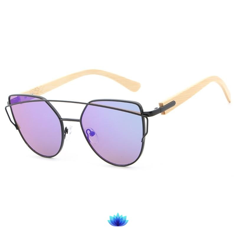 Cat Eye Bamboo Sunglasses